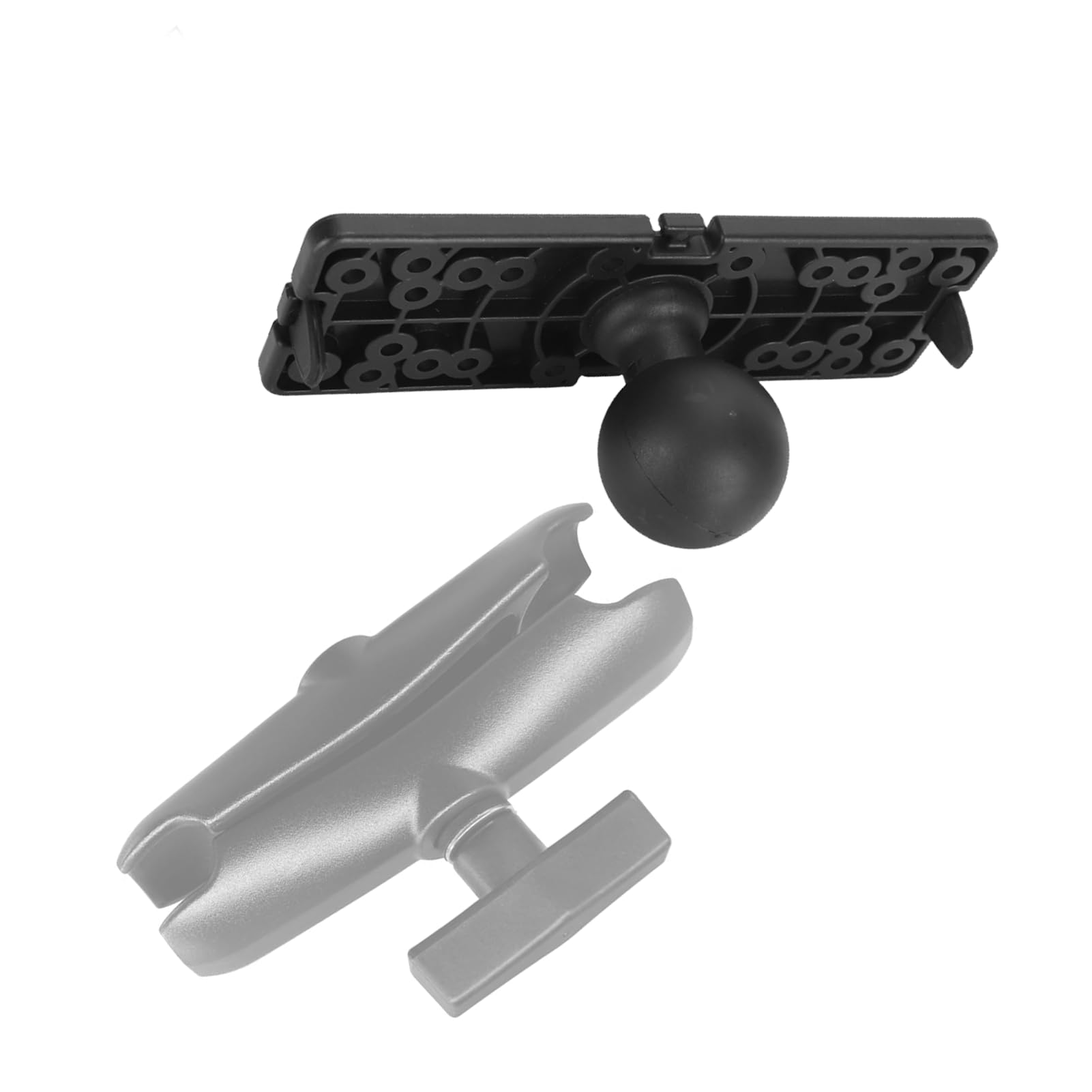 Fish Finder Mount Plate, Universal 1.5in/38mm Round Ball Base Fish Finder Bracket, Adjustable Fishfinder Mount Ball Base for for Humminbird for Lowrance