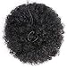 AISI QUEENS Afro Puff Clip On Synthetic Ponytail Extension for Black Women, Natural Black Short Kinky Bun for Natural Hair(1B#)