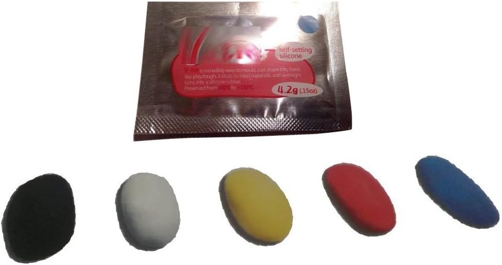 Moldable Plastic Self Setting Air Curing Silicon Rubber - 5 pks