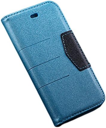 iPhone 5 / 5S, Slim Fashion Wallet [Hands-Free view] with 2 card slots for the Apple iPhone 5 / 5S (light blue)