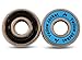 Yellow Jacket Premium Skateboard Bearings, Pro Longboard Bearings, 608, ABEC 9, Bomber Blue (Pack of 8)