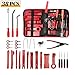 OUTON 38PCS Trim Removal Tool, Car Pry Panel Repair Tool, Radio Removal Kit, Auto Clip Pliers, Precision Hook Pick, Upholstery Fastener Remover, Tire Cleaning Hook with Storage Bag