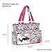 SoHo Pink Zebra Diaper Bag Tote Purse 6Pc Set