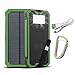 ToHLo Solar Charger Power Bank 15000mAh, Solar External Battery Pack, Dual USB Portable External Solar Power Bank Charger for Iphone 7 6 Plus 5 Galaxy S7 6 5 HTC and most Smart phones Tablets (Green)