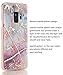 SPEVERT Galaxy S9 Case,Samsung Galaxy S9 Case,Marble Pattern Hybrid Hard Back Soft TPU Raised Edge Ultra-Thin Shock Absorption Slim Protective Cover Case for Samsung Galaxy S9 2018 - Pink