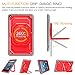 Fintie Shockproof Case for Amazon Fire HD 8 Tablets (7th and 8th Generation, 2017 and 2018 Releases) - [Tuatara Magic Ring] [360 Rotating] Multi-Functional Grip Stand Carry Cover, Red