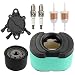 Mckin D170 MIU11515 Air Filter Oil Filter Fuel Pump fits John Deere LA165 LA175 LA155 L120 L118 LA140 LA150 D150 D160 Z425 E160 Z225 Z245 Mower Parts Tune Up Kit