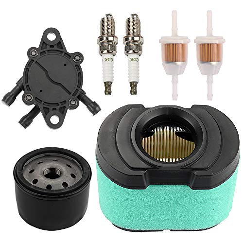 Mckin D170 MIU11515 Air Filter Oil Filter Fuel Pump fits John Deere LA165 LA175 LA155 L120 L118 LA140 LA150 D150 D160 Z425 E160 Z225 Z245 Mower Parts Tune Up Kit