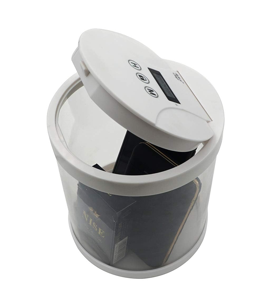 Multi-function Temporary Lock Box Kitchen Storage Container Prevent and Control Cell Phone Addiction, Prevent Excessive Smoking and Correct Snack Control (M)