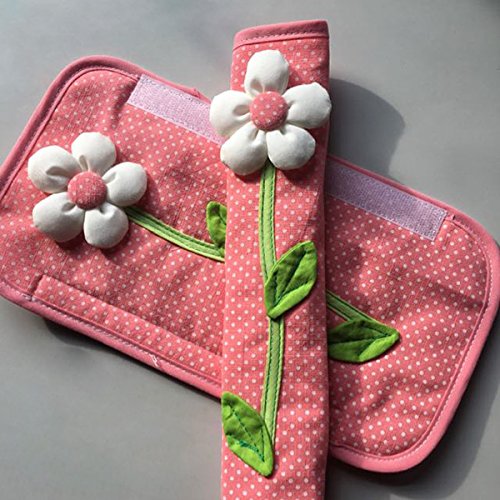image for TOOGOO 2PCS Pastoral Flower Polka Dot Door/Refrigerator Handle Cover F