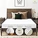 Tissaj Organic Cotton King Size Fitted Sheet - Ultra White – GOTS Certified – Durable Luxury Quality – Extra Deep Pockets & Secure Fit – Premium Bedding – Sateen Weave – with Carry Pouch – Set of 1