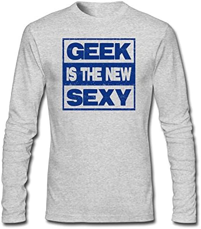 ZLJUN Men's Geek is the New Sexy Long Sleeve T-Shirt