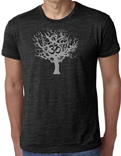 Best Yoga Clothing from Top to Bottom 43 Yoga Clothing For You Mens Gray Tree of Life Burnout Tee Shirt, Medium Black