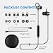 Mpow [Upgraded] Magnetic Bluetooth Headphones Wireless V4.1, IPX7 Waterproof, Wearable Stereo Sport Earbuds In-Ear Earphones w/ Mic & Case, Secure Fit for Running Workout (Black)