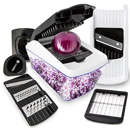 Vegetable Chopper Mandoline Spiralizer Slicer 8in1 Kitchen Pro