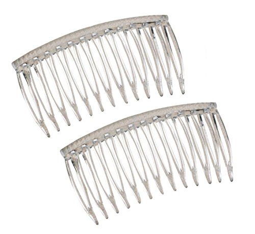 Good Hair Days The Original Grip-Tuth Hair Combs - Set of 2 - Clear - 2 3/4" Wide
