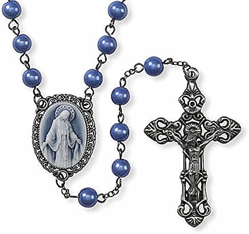 Our Lady of Grace Cameo Rosary by Sacred Traditions