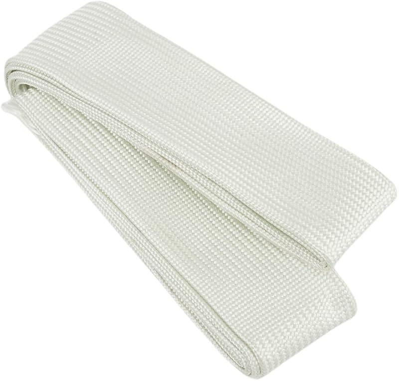 GLOBALHUT Fiberglass Heat Shield Sleeve 2M Glass Fibre Hose Insulation 500°C