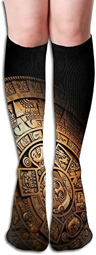 Tube Knee High Socks 50CM Turntable Mysterious Ancient Men's Over-the-Calf Tube Sports Socks Extra Long Compression Stocking