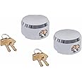 Mardili Hidden Shackle Trailer Puck Padlocks with Keyed Alike, 2-7/8" Puck Lock,Moving Trucks & Vans Door Lock, Soild Steel, Pack of 2