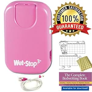 Amazon.com: Wet Stop 3 Bedwetting Alarm (PINK) 6 Alarms ...