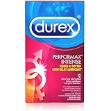 Durex Performax Intense Condom, 12 ct (Pack of 4)
