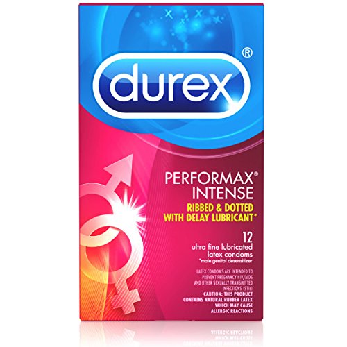Durex Performax Intense Condom, 12 ct (Pack of 4)