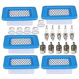 HIFROM Air Filter with 125-527 Fuel Filter Spark Plug Primer Bulbs Fit for Echo A226000032 A226000031 PB403 PB403H PB403T PB413H PB413T PB500H PB500T PB603 PB611 PB620 PB620ST PB650 PB650H PB755ST