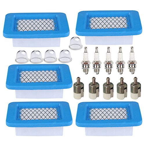 HIFROM Air Filter with 125-527 Fuel Filter Spark Plug Primer Bulbs Fit for Echo A226000032 A226000031 PB403 PB403H PB403T PB413H PB413T PB500H PB500T PB603 PB611 PB620 PB620ST PB650 PB650H PB755ST