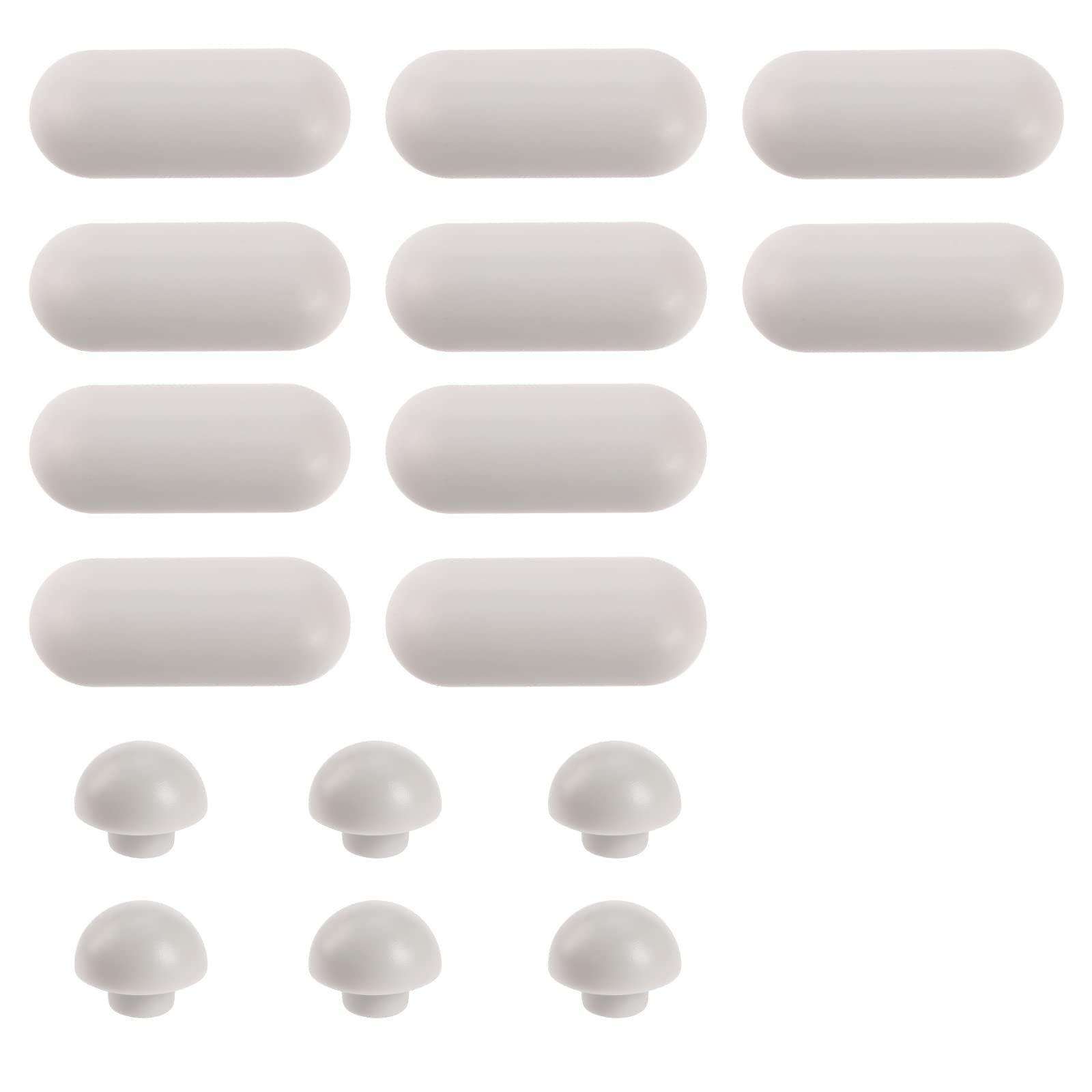 The Lord of the Tools 16PCS Toilet Seat Bumpers Set Universal Toilet Lid Cushions Pads Anti-Noise Replacement Seat Lid Buffers for Home Hotel Bathroom Toilet Seat and Toilet Lid Gray
