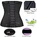 Waist Trainer Cincher Corset Body Shaper for Women Tummy Control Sport Workout L Black…