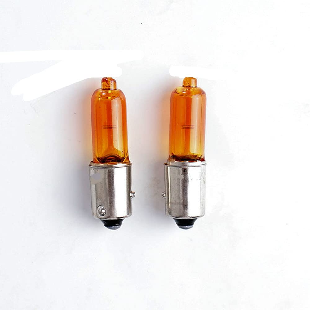 Photo 1 of ZMShun 2Pcs Amber BAW9s HY21W 12V 21W Car Turn Signal Lamp Baw9s Auto Bulbs Car Halogen Indicator Brake Fog Reverse Light Bulb BAW9S Amber Car BAW9S Bulb