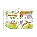 decalmile Jungle Animals Tree Wall Stickers Lion Giraffe Elephant Walking on Bridge Wall Decals Kids Room Baby Room Nursery Bedroom Wall Decor(Finished Size: 48.8 Inch x 31 Inch)