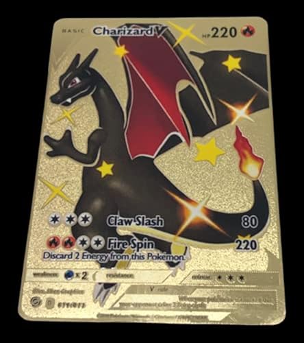 Custom Gold Metal 1st Edition Base Set Pokemon Cards Featuring Charizard,  Blastoise, Venusaur, and Ancient Mew (4 Charizard Lot) in Saudi Arabia |  Whizz