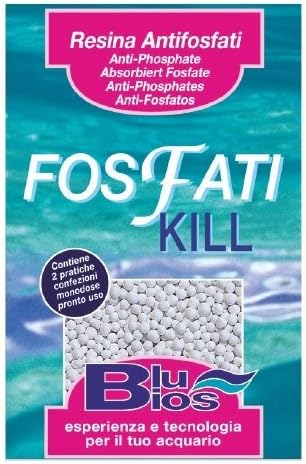 Blu Bios Phosphates Kill 100 gr - Antiphosphate resin in two monodose packs for aquariums up to 200 lt
