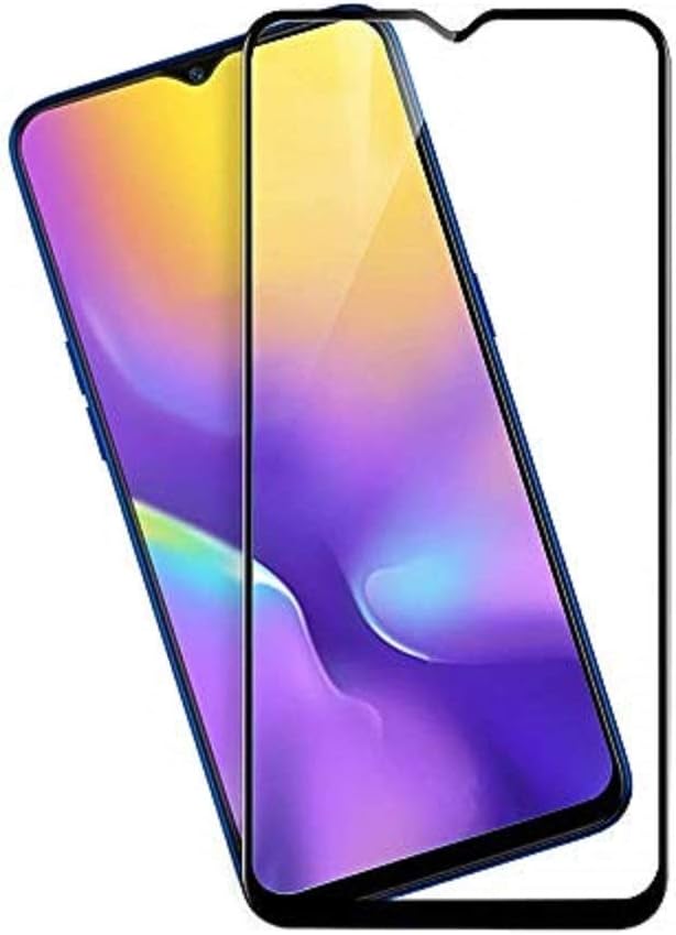 True Desire 6D Tempered Glass Full Glue Full Edge-Edge Screen Protection for Samsung M30/M30s/M31/F41/M21-(Black)