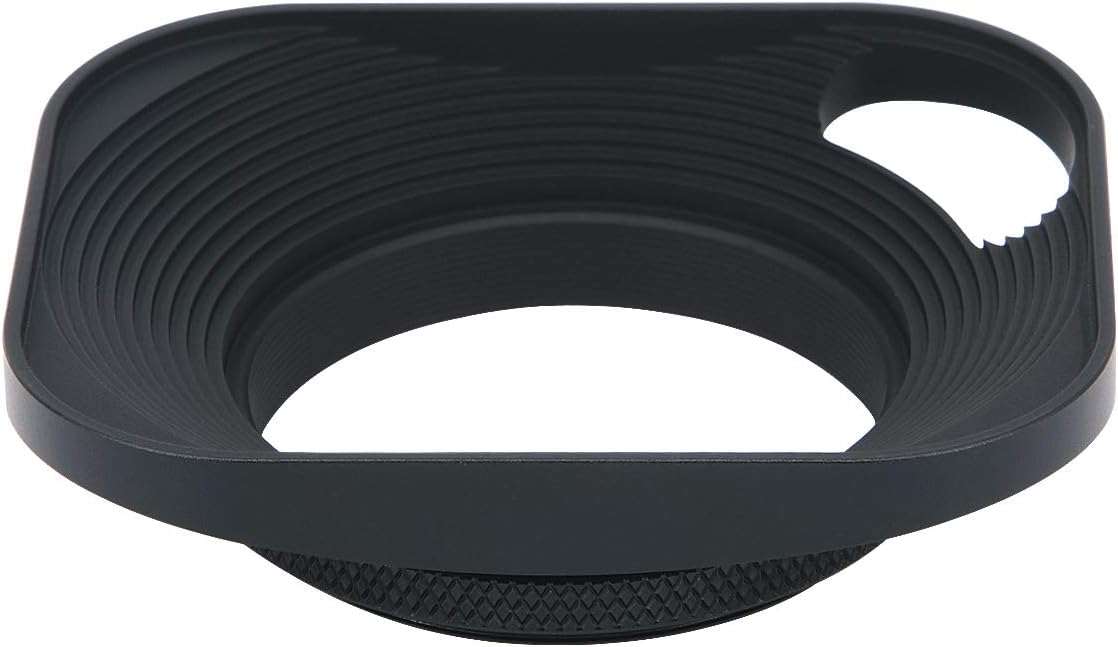 Haoge LHB43P 43mm Square Metal Screwin Lens Hood with Hollow Out