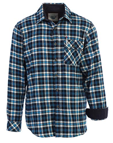Gioberti Men's 100% Cotton Brushed Flannel Plaid