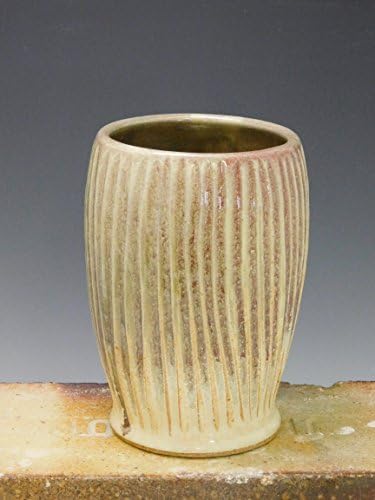 Vase, Fluted, Wheel Thrown and Carved