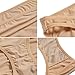 Ekouaer String Bikini Ladies Briefs Comfortable Underwear Knickers,Black/White/Beige(3 Pack),Large