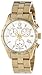 Timex Women's T2P058KW Ameritus Chronograph White Dial, Gold-Tone Stainless Steel Bracelet Watch