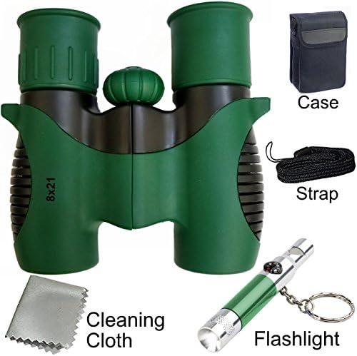 #1 Binoculars for Kids 8x21 - For Bird Watching - Hunting - Exploring &amp; Hiking - Perfect Present or Gift for Boys &amp; Girls - Outdoor Gifts For Children - Kids Binoculars USA SELLER