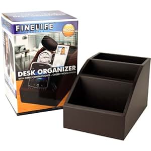 Amazon.com : Cherry Wood Desk Organizer : Office Desk ...