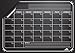 Flat Harmony Magnetic Chalkboard Calendar (12x17