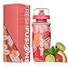 Fresh Fusions 32 oz Fruit Infuser Water Bottle with Insulated Sleeve (Calypso Coral)