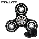 Tri Fidget Hand Spinner with Ultra Durable High Speed Si3N4 Hybrid Ceramic Bearing 1-3 Min Spins, best for ADHD EDC Hand Killing Time
