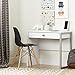 South Shore Interface Small Modern Simple Design Laptop/Study Desk with 1 Drawer, Pure White