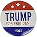 Oliasports Donald for President Campaign Buttons, Multi (Trump 3star)
