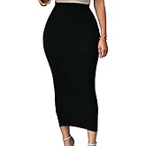 Lrady Women's High Waist Slim Bodycon Party Club Night Out Maxi Long Pencil Skirts