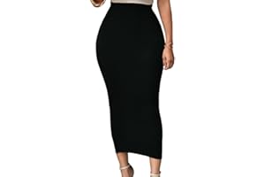 Lrady Women's High Waist Slim Bodycon Party Club Night Out Maxi Long Pencil Skirts